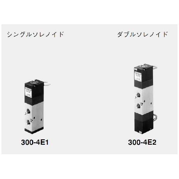 （株）コガネイ 電磁弁300シリーズ 内部パイロット形 300-4E1 電磁弁３００シリーズ　内部パイロット形 300-4E1-03-21-70-T AC200V