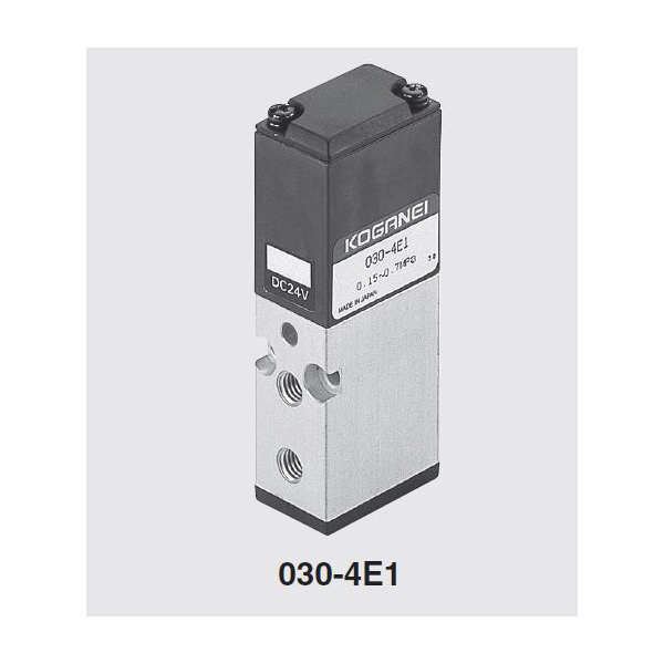 （株）コガネイ 電磁弁030シリーズ 内部パイロット形 030-4E1 電磁弁０３０シリーズ　内部パイロット形 030-4E1-83-PLL DC12V
