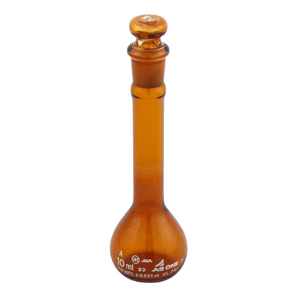 アズワン（株） メスフラスコ 茶 (ASONE) 1-8564 メスフラスコ　茶　１０ｍｌ（ＡＳＯＮＥ） 1-8564-22