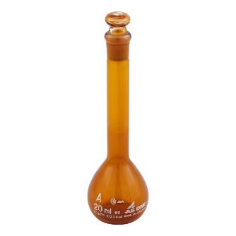 アズワン（株） メスフラスコ 茶 (ASONE) 1-8564 メスフラスコ　茶　２０ｍｌ（ＡＳＯＮＥ） 1-8564-23