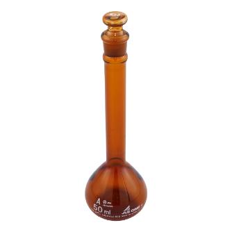 アズワン（株） メスフラスコ 茶 (ASONE) 1-8564 メスフラスコ　茶　５０ｍｌ（ＡＳＯＮＥ） 1-8564-25