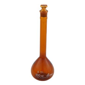 アズワン（株） メスフラスコ 茶 (ASONE) 1-8564 メスフラスコ　茶１００ｍｌ（ＡＳＯＮＥ） 1-8564-26