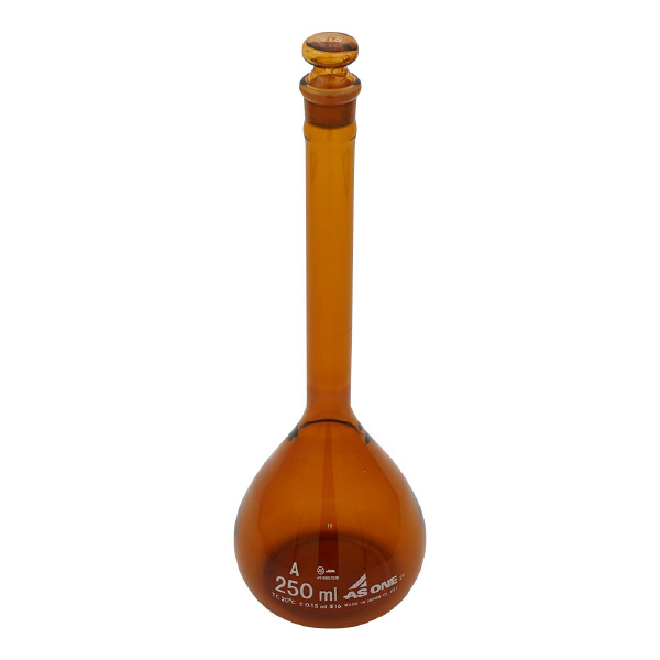 アズワン（株） メスフラスコ 茶 (ASONE) 1-8564 メスフラスコ　茶２５０ｍｌ（ＡＳＯＮＥ） 1-8564-28