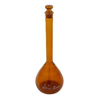 アズワン（株） メスフラスコ 茶 (ASONE) 1-8564 メスフラスコ　茶５００ｍｌ（ＡＳＯＮＥ） 1-8564-29