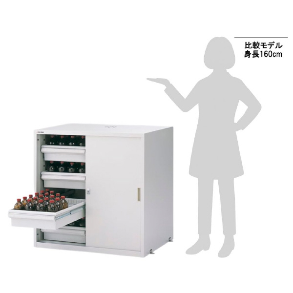 アズワン（株） 耐震薬品庫 3-5345 耐震薬品庫（スチール製）　ＳＰＷ－９９０ 3-5345-21