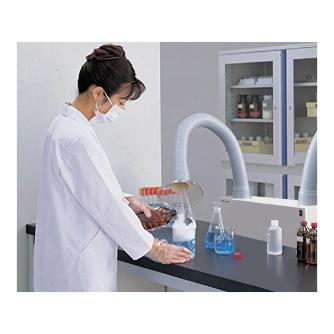 アズワン（株） 排気量調節アームダクト 1-7623 排気量調節アームダクト　卓上型ツイン 1-7623-02