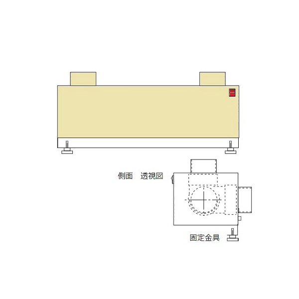 アズワン（株） 排気量調節アームダクト 1-7623 排気量調節アームダクト　卓上型ツイン 1-7623-02