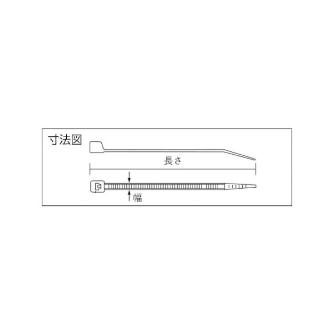 アズワン（株） ケーブルタイ 1-9331 ケーブルタイ　ＰＬＴ１００ 1-9331-01