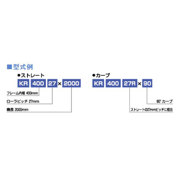 オークラ輸送機（株） ローラーコンベヤ KR ローラーコンベヤ KR40027RX90