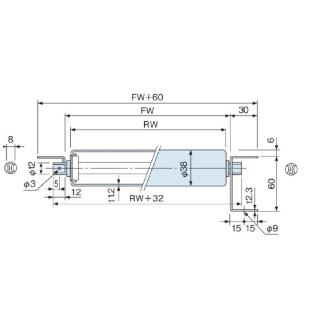 オークラ輸送機（株） スチールローラー単体 QR スチールローラー単体 QR150N-A