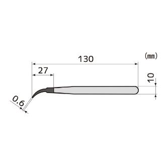 （株）エンジニア ESDピンセット PTZ ＥＳＤピンセット PTZ-43