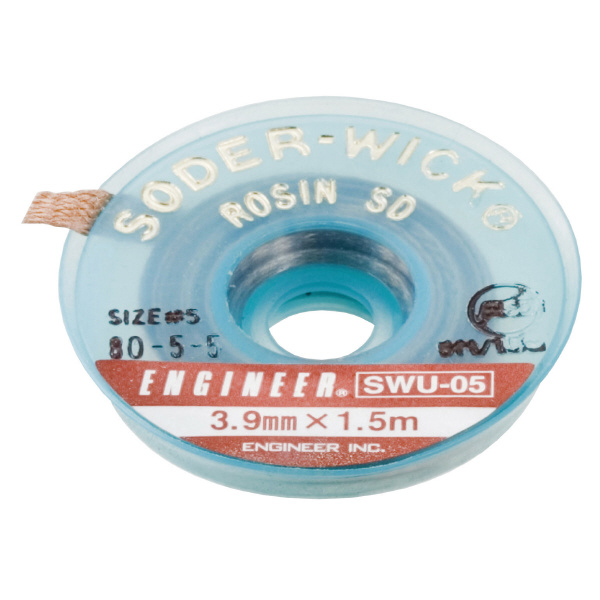 （株）エンジニア ソルダーウイックハンダ吸取線 SWU ソルダーウイックハンダ吸取線３．９ＭＭ SWU-05