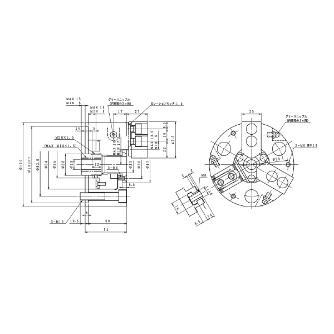 豊和工業（株） ビッグホローチャック H037M ビッグホローチャック H037M-4