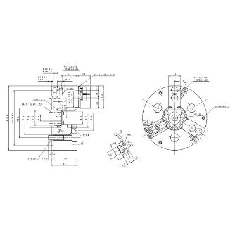 豊和工業（株） ビッグホローチャック H037M ビッグホローチャック H037M-5