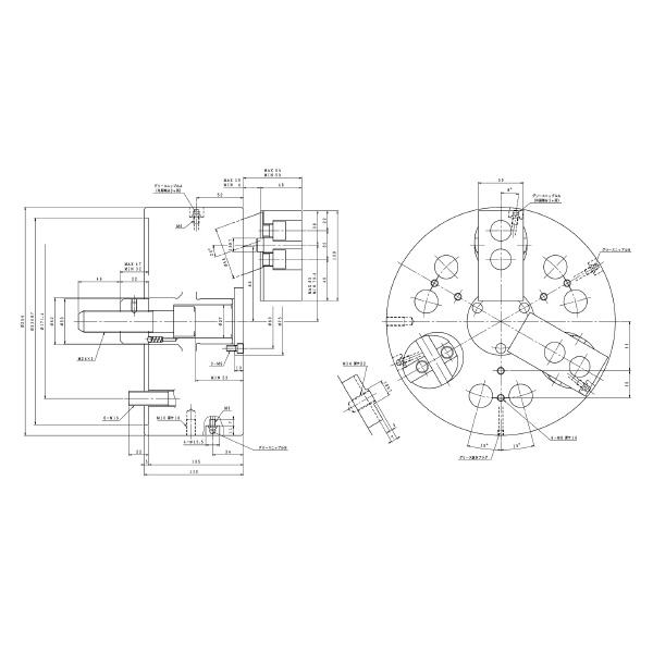 豊和工業（株） ドローダウンチャック H011MC ドローダウンチャック H011MC-10