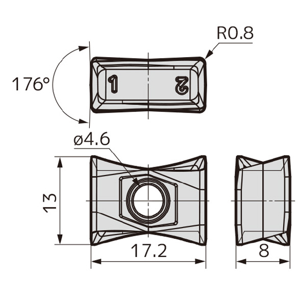 住友電気工業（株） カッタチップ LNMX-L カッタチップ LNMX170808PNSR-L ACP200