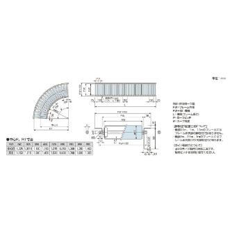 オークラ輸送機（株） ローラーコンベヤ SR ローラーコンベヤ SR1000100RX45A