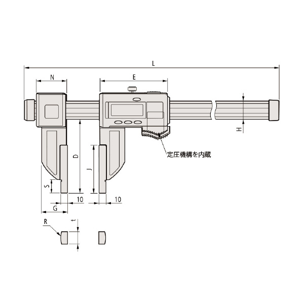 （株）ミツトヨ ノギス CFC ノギス CFC-45GC 552-155-10