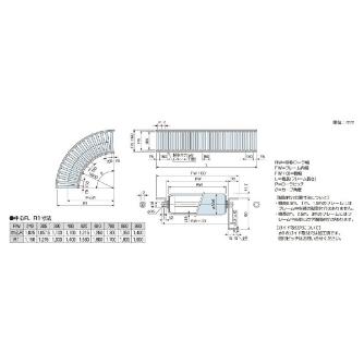 オークラ輸送機（株） ローラーコンベヤ MMR ローラーコンベヤ MMR1000100RX45B