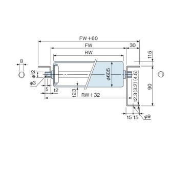 オークラ輸送機（株） スチールローラー単体 MR スチールローラー単体 MR90N-A