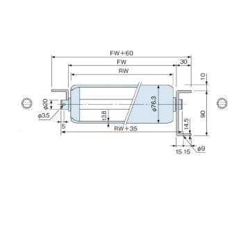 オークラ輸送機（株） スチールローラー単体 NHR スチールローラー単体 NHR1090N-N