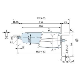 オークラ輸送機（株） スチールローラー単体 NTR スチールローラー単体 NTR620N-A