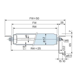 オークラ輸送機（株） アルミローラー単体 AR アルミローラー単体 AR240N-N