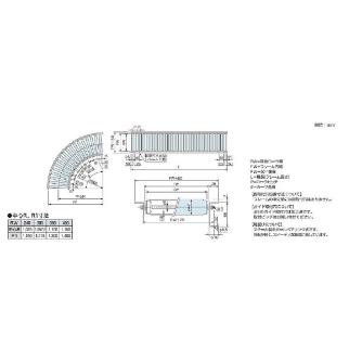 オークラ輸送機（株） アルミローラーコンベヤ AR アルミローラーコンベヤ AR25050RX90