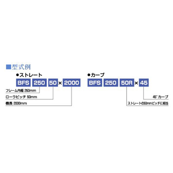 オークラ輸送機（株） 樹脂ローラーコンベヤ BFS 樹脂ローラーコンベヤ BFS100100X2000