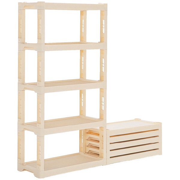 三甲（株） プラスチック棚 プラスチック棚 805270-00 -N ﾌﾞﾙｰ