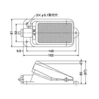 大阪自動電機（株） フットスイッチ OFL-55 フットスイッチ OFL-55