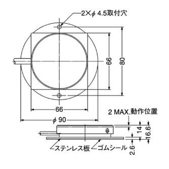 大阪自動電機（株） フットスイッチ OFL-SG フットスイッチ OFL-SG-P(B)