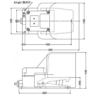 大阪自動電機（株） フットスイッチ OFL-1 フットスイッチ OFL-1-SM2K