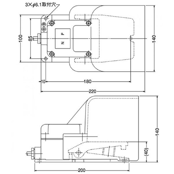 大阪自動電機（株） フットスイッチ OFL-M フットスイッチ OFL-M-SM2K