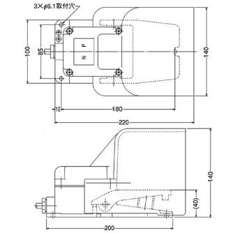 大阪自動電機（株） フットスイッチ OFL-BS フットスイッチ OFL-BS-SM2K