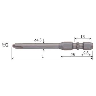 （株）ベッセル マグネットビット M-AB16 マグネットビット M-AB16 +2X4.5X100H