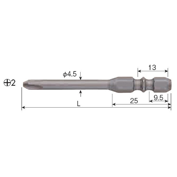 （株）ベッセル マグネットビット M-AB16 マグネットビット M-AB16 +2X4.5X100H