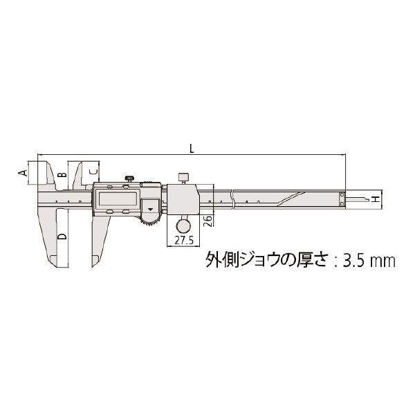 （株）ミツトヨ ノギス NTD ノギス NTD31-10AX 573-181-30