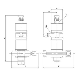 エクセン（株） ピストンバイブレータ EPV ピストンバイブレータ EPV12A-F