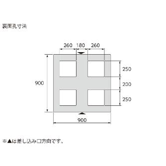 三甲（株） パレット(片面使用型) パレット（片面使用型） 808102-00 D2-909 ﾌﾞﾗｯｸ