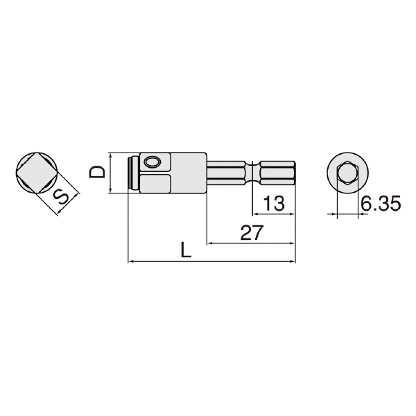 ＴＯＮＥ（株） 電動ドリル用インパクトソケットアダプター 2BAN インパクトソケットアダプター 2BAN-12