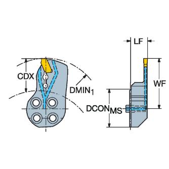 サンドビック（株） コロカットQD カッティングヘッド【F】 SL-QD コロカットＱＤ　カッティングヘッド【Ｆ】 SL-QD-LGF26C32