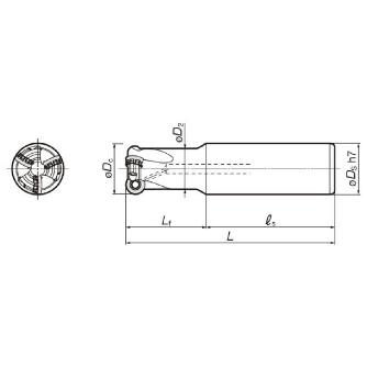 住友電気工業（株） SEC－ウェーブラジアスミル エンドミル RSXF-ES ＳＥＣ－ウェーブラジアスミル　エンドミル RSXF10025ES