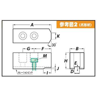 （株）アーム産業 北川用鉄生爪 HJ 北川用鉄生爪 HJ-4 H25