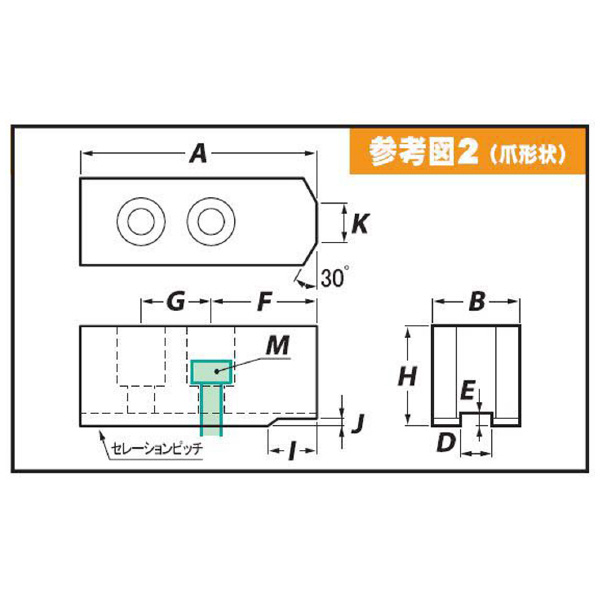 （株）アーム産業 北川用鉄生爪 HJ 北川用鉄生爪 HJ-4 H25