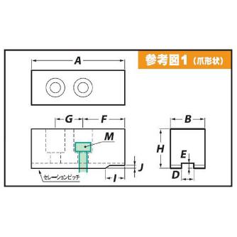 （株）アーム産業 豊和用鉄生爪 HO1MA 豊和用鉄生爪 HO1MA-6 H60 P1.5