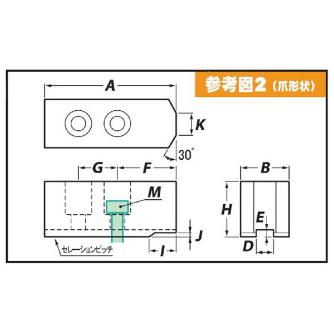 （株）アーム産業 松本用鉄生爪 M 松本用鉄生爪 M-6 H34