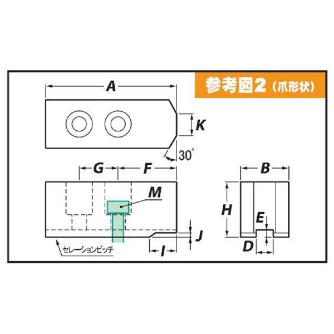 （株）アーム産業 日鋼用アルミ生爪 AL HF 日鋼用アルミ生爪 AL HF-8 H42