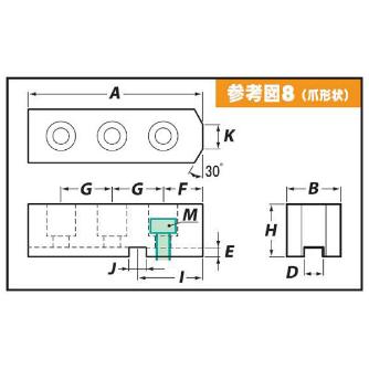 （株）アーム産業 豊和用鉄生爪 HO18M 豊和用鉄生爪 HO18M-15 H50