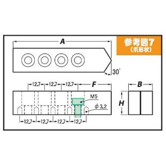 （株）アーム産業 北川用鉄生爪 KPC 北川用鉄生爪 KPC6 H19